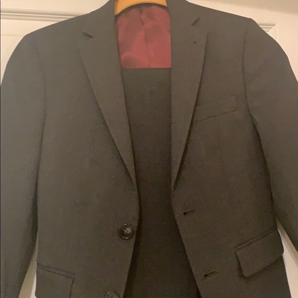 Boys Joseph Abboud dark grey suit size 10